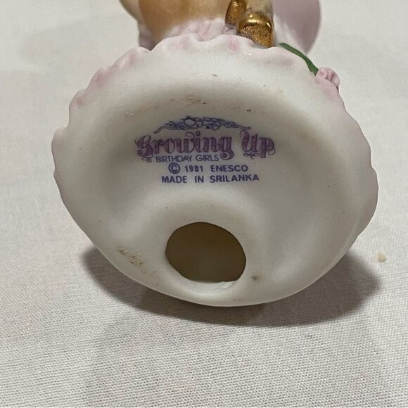 1st birthday cake topper Growing up birthday girls vintage Enesco - Picture 2 of 7